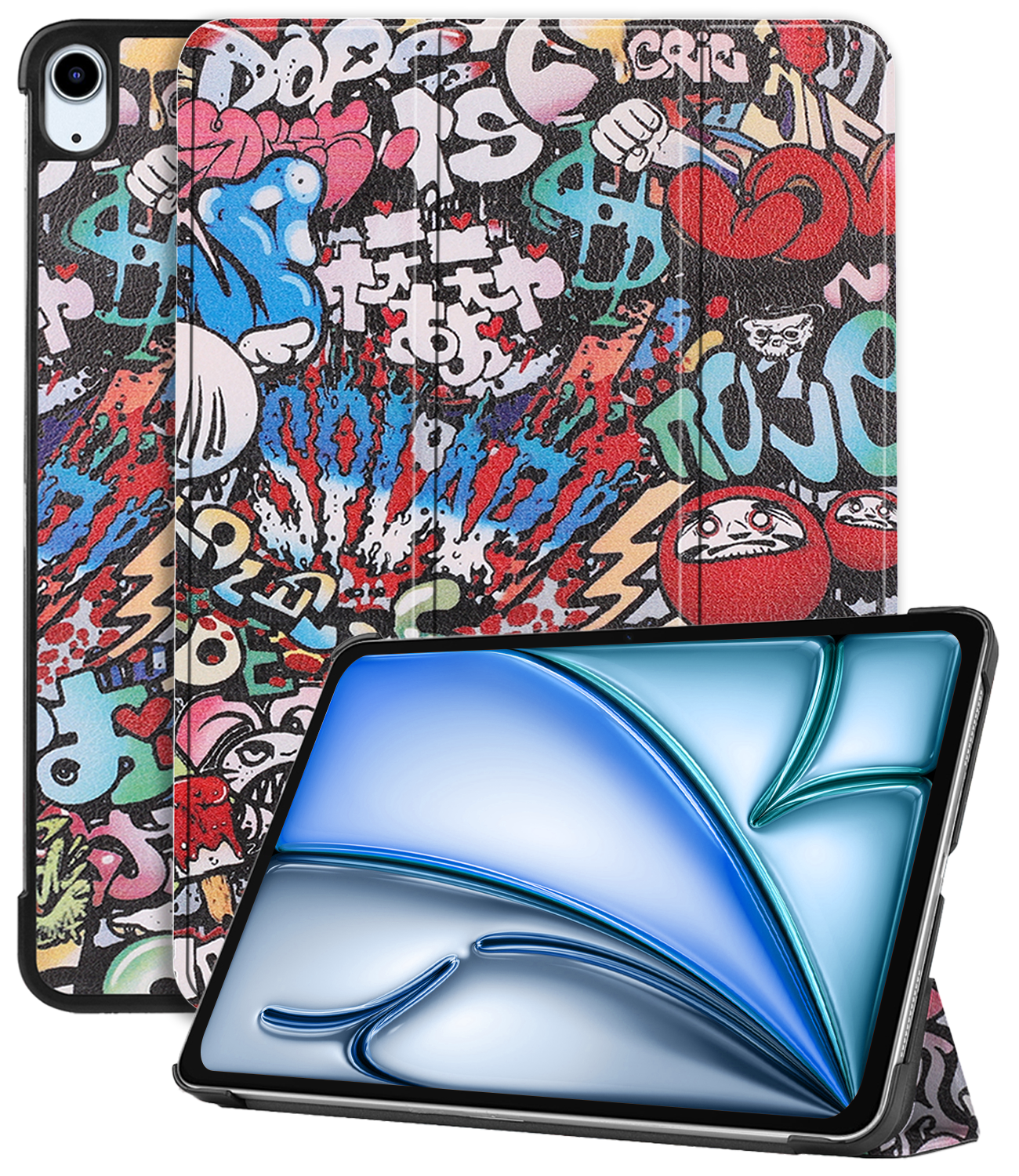 iPad Air 2024 (11 inch) Hoesje Book Case - Graffity