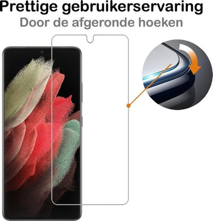 Samsung S21 Ultra Screenprotector Gehard Glas - Anti-kras
