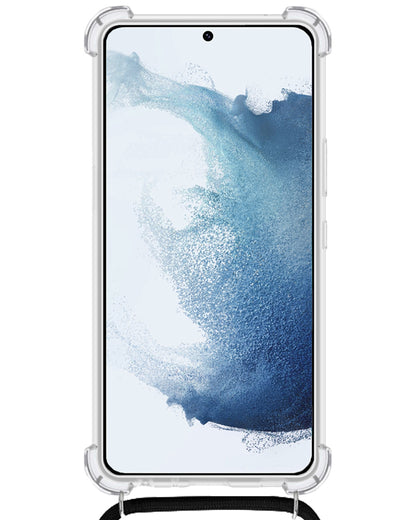 Samsung S21 Ultra Hoesje met Koord Backcover Shockproof - Transparant