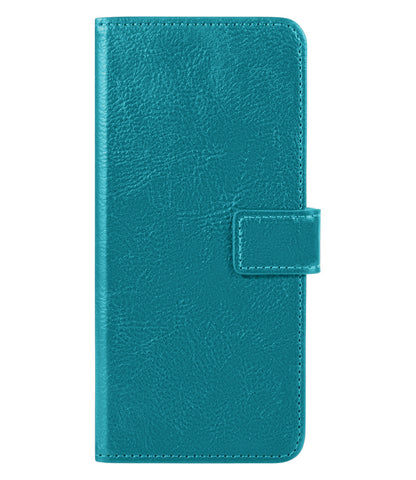 Samsung S21 FE Hoesje Bookcase Cover met Kaarthouder - Turquoise