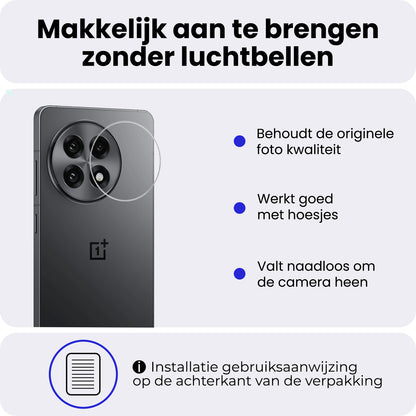 OnePlus 13R Camera Screenprotector Gehard Glas